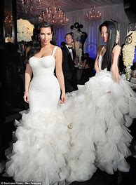 Image result for Kim Kardashian Reception Dress