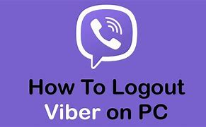 Image result for Sign Out Viber PC