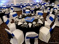 Image result for Royal Blue and Black Wedding Decorations