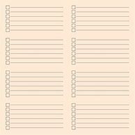 Image result for Empty Checklist Template