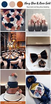 Image result for Blue Plum and Rose Gold