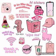 Image result for Pink Aesthetic Stickers