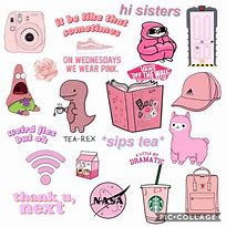 Image result for Pink Aesthetic Stickers