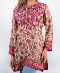 Image result for Indian Silk Tunic Tops