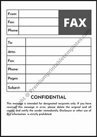 Image result for Fax Cover Sheet Template Confidential