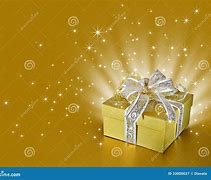Image result for Golden Present Box with Stars