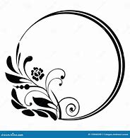 Image result for Black and White Circular Border