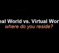 Image result for Virtual World vs Real-World