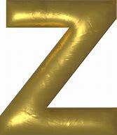 Image result for Large Gold Letter Z