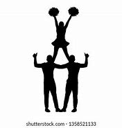 Image result for Cheer Pyramid Silhouette