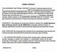 Image result for Formal Contract