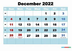 Image result for December 22 Calendar