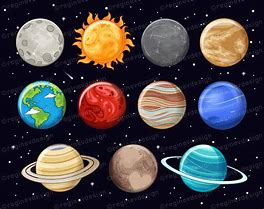 Image result for Planets and Galaxies Cartoon