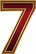 Image result for Red Number 7 Zazzle