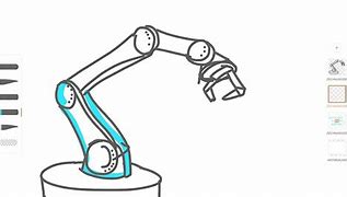 Image result for Robotic Arm with 4 Wheels Drawing