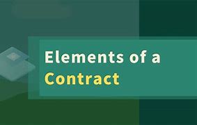 Image result for Elements of a Cntract