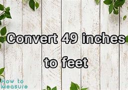 Image result for 49 Inches to Feet