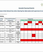 Image result for 5S Cleaning Schedule Template