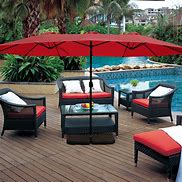 Image result for Rectangular Umbrella for Patio Table