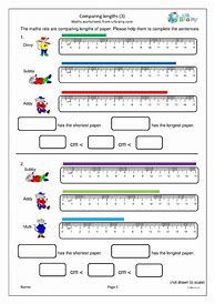 Image result for Measuring Lengths Practice Sheets