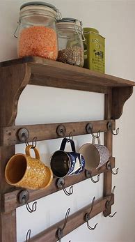 Image result for Wall Shelf with Hooks