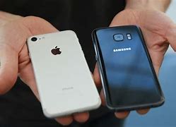 Image result for iPhone 7 vs Samsung J3 Size