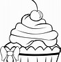 Image result for Cupcake Line Art