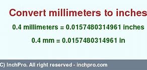 Image result for 0.4 mm to Inches