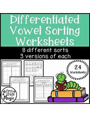 Image result for Matching Vowel Sounds Worksheet