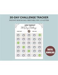 Image result for 30-Day Challenge Template for Fun