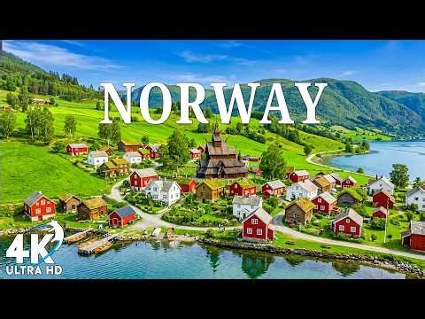 Norway 4K | Stunning Fjords, Quiet Villages & Peaceful Nature Escape 🌍