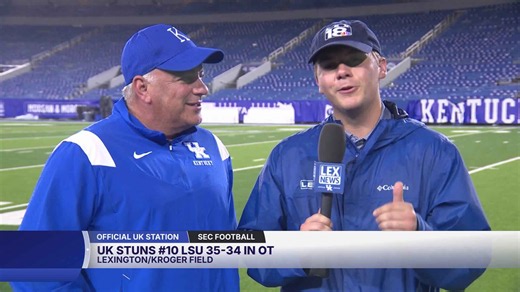 Kentucky beats No. 10 LSU 35-34
