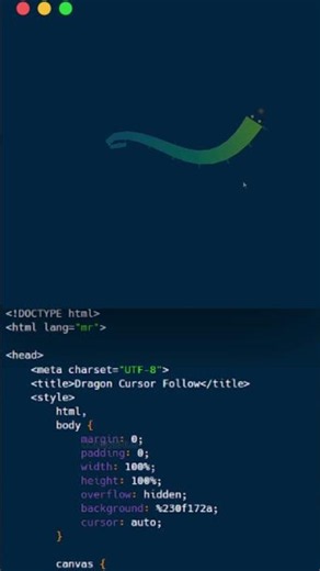 Create an Amazing Dragon Animation Using HTML CSS & JavaScript 🐉