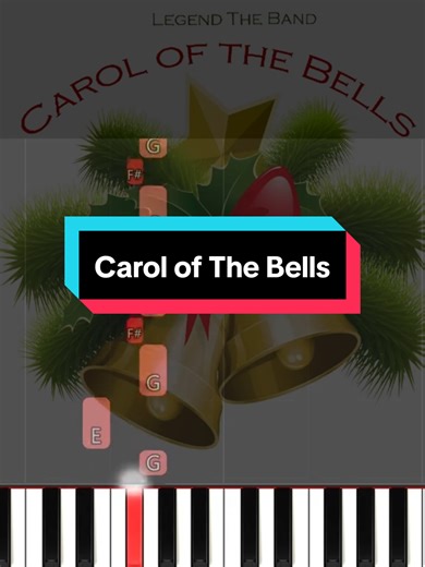 Easy Piano Tutorial for Carol of the Bells