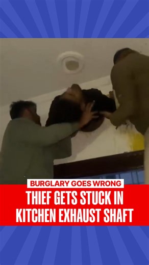 In a bizarre incident in Kota, a man attempting to burglarise a house became stuck inside a kitchen exhaust fan shaft and remained trapped for nearly an hour. The incident took place at the home of Subhash Kumar Rawat while the family was away. On returning around 1 am, the family found the thief lodged halfway through the ventilation shaft. Police said one accomplice fled after hearing the commotion. The accused was rescued by police and taken into custody, while investigations are underway to 