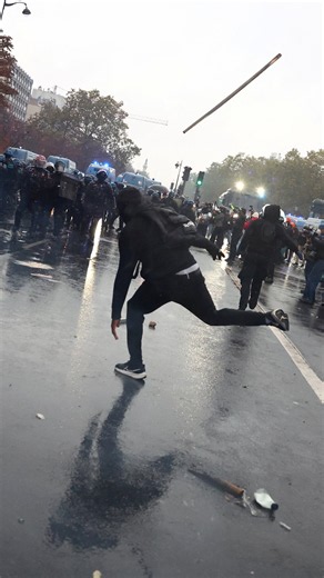 Riot police and protesters clash as more demos erupt across France
