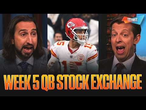 Josh Allen falls, Bryce Young climbs, Does Mahomes have the best stock on QB Stock Exchange? | FTF