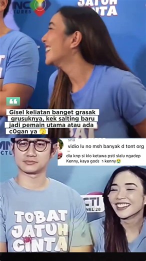 gisel selalu tertawa dekat Kenny Austin #giselantasia #kennyaustin #amandamanopo #artist