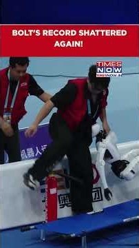 China’s Humanoid Robot Shatters Bolt’s 100m Record With Crazy 8.64-second Dash #shorts