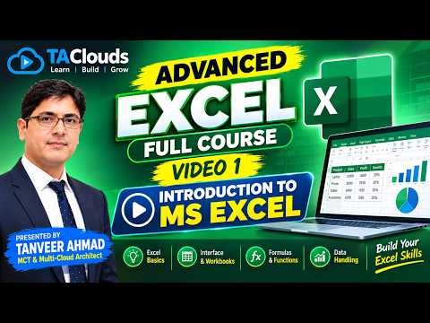 Microsoft Excel Tutorial for Beginners 🔥 | 01 Introduction to MS Excel | Free Full Course | TAClouds