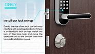 Keyless-Entry Keypad Electronic Door Lock: Digital Smart Lock with Code Passcode, Electric Door Knob/Handle, Perfect for Front Doors, Bedrooms, Homes, Apartments (Silver, App Control, Non-Fingerprint)