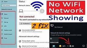 Fix WiFi not showing in settings on windows 10 fix missing WiFi