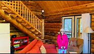 900 Sq. Ft. Amish Log Cabins Interior Walk Through Part 2
