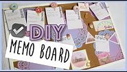 How-to Make a Memo Cork Board DIY | Easy School DIY