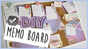 How-to Make a Memo Cork Board DIY | Easy School DIY