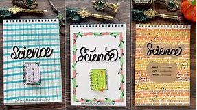 Top 5 Simple Assignment Front Page Design Science | DIY Notebook Cover Designs