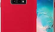 Liquid Silicone Phone Case for Samsung Galaxy S10E G970 G970U 5.8" Full Body Protection/Shockproof/Gel Rubber/Cover Case Drop Protection Carmine