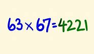 Cool math mental multiplication trick - become a genius solving math instantly!