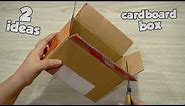 ✔ 2 Cardboard BOX Ideas 😱😍 - DIY RECYCLE CARDBOARDS