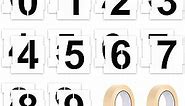 20 Pieces Curb Stencil Kit 0-9 Address Number Stencil Reusable Plastic Numbers Stencils with 2 Rolls Masking Tape for Painting Address in Wall Wood Road Mailbox (4 Inch Height)